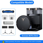 HASTHIP Replacement Parts for Ecovacs X8 PRO Omni Vacuum Cleaner 8Pcs Set with Filters & Brushes