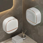 HASTHIP Soap Holder for Bathroom and Kitchen with Flip-Up Cover and 12x5x11.5cm PP Tray | Wall Mounted Space-Saving Design