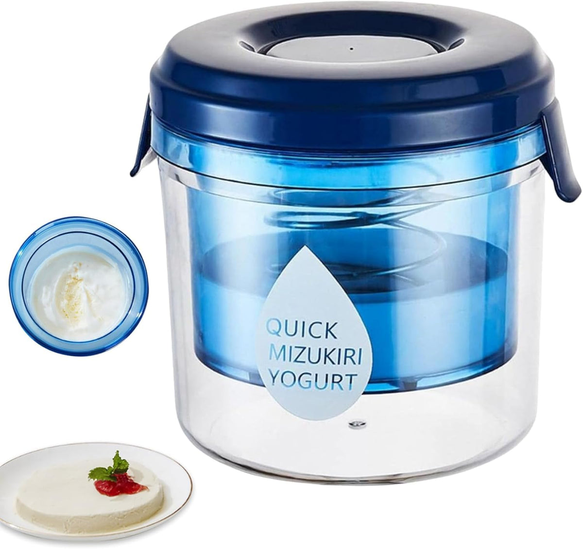 HASTHIP Greek Yogurt Strainer for Homemade Thick Yogurt 450g with Spring Loaded Press | BPA Free