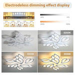 HASTHIP Modern LED Flush Mount Ceiling Light with Remote Control