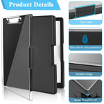 HASTHIP Large A4 Clipboard Folder for Teachers and Coaches with Dual Layer Storage | 24x34x3.7 cm PP Box