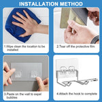 HASTHIP Hair Dryer Holder for Bathroom Organization with Self Adhesive Mount | Stainless Steel Silver Rack