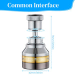 HASTHIP Swivel Faucet Aerator for Kitchen Sink with 3 Spray Modes and 360° Rotation | Chrome-Plated Water Saving Nozzle