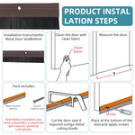 HASTHIP Door Sweep Sealing Strip for Home Gaps 3.3ft with Screw-Fixed Aluminum Alloy | Blocks Dust and Insects