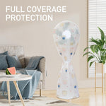HASTHIP Floor Fan Dust Cover for Full 57 in Protection with PEVA Waterproof Material | Universal Fit and Easy Clean Design