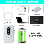 HASTHIP Aquarium Air Pump for Fish Tank featuring Dual Pipes and Air Stones 6L/min | USB Rechargeable