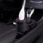 HASTHIP Car Tissue Paper Holder for Cup Holder Use with 2.75 in Cylinder PU Leather Box 3PCS