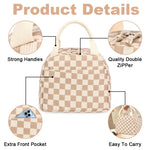 HASTHIP Lunch Bag for Office with 9L Capacity and Dual Zipper | Corduroy Beige Tote