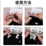 HASTHIP® Juego de 4 botones con flores para tensar la cintura los pantalones vaqueros holgados