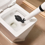 HASTHIP Pressurized Toilet Plunger for Clog Removal with Built-in Air Pump and Barometer | Multi-Attachment Heads for Toilets Sinks and Bathtubs