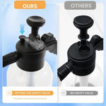HASTHIP® 2L High Pressure Manual Foam Spray Durable Plastic & Safety Valve Car Foam Sprayer 2 Nozzles for Versatile Use Ideal for Car Washing, Plant Watering, Household Cleaning