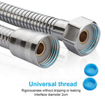 HASTHIP Shower Hose for Bathroom Use with Leak-Proof Connectors and 1.5 Meter Stainless Steel Flexibility | 2 Pack Set