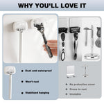 HASTHIP Wall Razor Organizer for Manual Razors with Flip-Up Dust Cover | Pack of 2