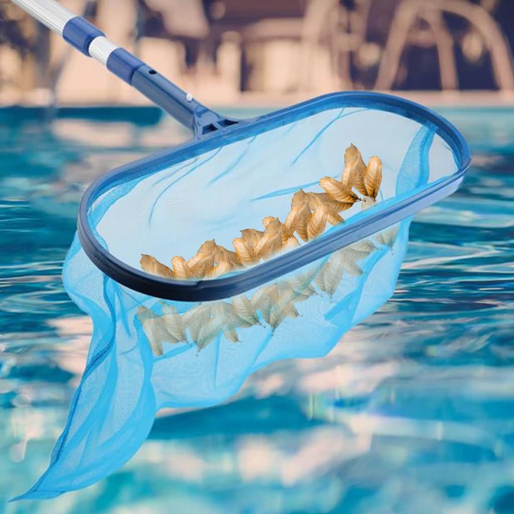 HASTHIP® Pool Cleaning Brush Head, Residential Swimming Pool Floor and Wall Cleaning Brush Head, 16.93" Brush, Curved Ends Corner Cleaning Brush Head for Cleaning Pool, Wall, Tile