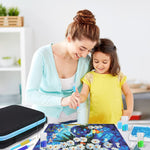 HASTHIP Diamond Painting Tools Kit with 30 Slot Storage Case and EVA Carry Bag | DIY Art Accessories