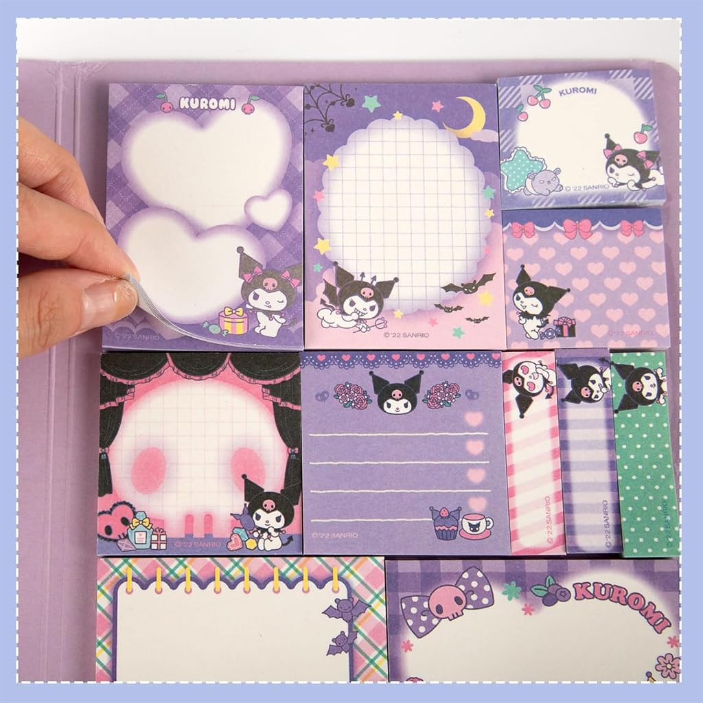 HASTHIP Kuromi Stickers for Journaling and DIY Crafts with 500pcs Vinyl Designs | Kawaii Gift Set