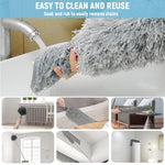 HASTHIP Ceiling Duster for High Ceiling Fans with 2.8m Telescopic Rod and 9‑Piece Kit | Microfiber and Chenille Cleaning Set