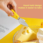 HASTHIP Cheese Cutter Tools Set for Party Serving with Creative Handles and Stainless Steel Case