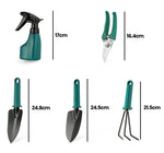 HASTHIP Gardening Tools Kit for Home and Patio with 10Pcs Stainless Steel Set | Ergonomic Carrying Case
