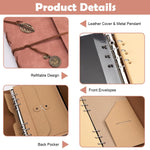 HASTHIP Photo Album Kit for DIY Scrapbooking with 52 Sheets PU Leather Cover | Wedding Memory Book