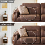 HASTHIP Leather Repair Patch for Sofas and Car Seats featuring Self Adhesive 17.7×79in PU Vinyl | Dark Brown Waterproof Tape