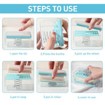 HASTHIP Mesh Soap Box 2 Pcs for Laundry and Bath featuring 4 Rolling Bar Case | PP Material 12.2x7.2x6.7 cm