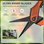 HASTHIP Gardening Scissor for Flower Beds and Orchards with Spring Loaded Design | 16.7cm Stainless Steel Precision Pruner