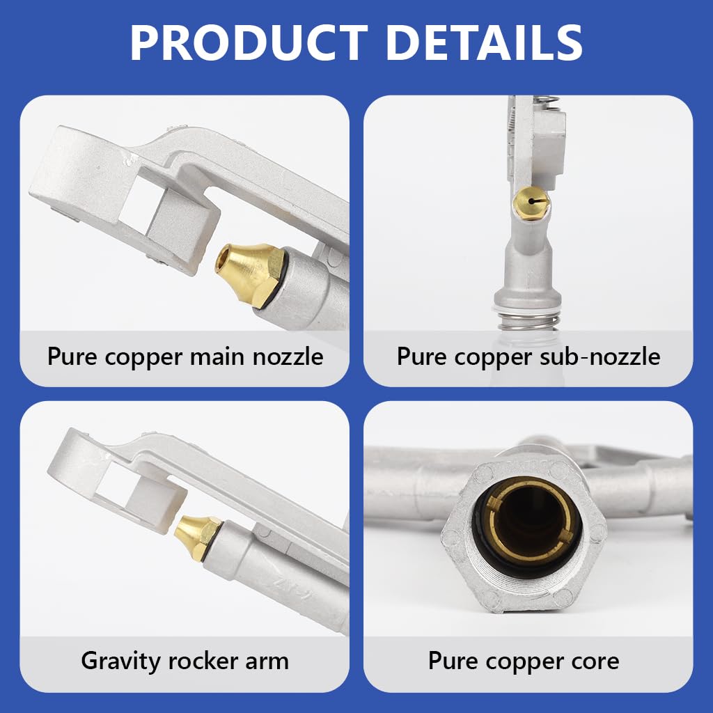 HASTHIP Automatic Rotating Sprinkler for Garden Lawn Irrigation with Aluminum Alloy Build