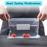HASTHIP Storage Bags for Food and Travel with Leakproof Stand Up Design | 30 pcs BPA Free Reusable Ziplock Set