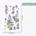 HASTHIP Flower Stickers for Scrapbooking and Journals with 270 Pieces PVC Sheets | Self Adhesive 9 cm