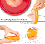 HASTHIP Fresh Onion Storage Containers 4pcs 3.9 in for Kitchen Food | Flexible Silicone Airtight Design