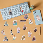 HASTHIP Lisa Sticker Pack for Laptop and Phone featuring 50 pcs PVC Waterproof Design | Gift for BLACKPINK Fans