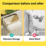 HASTHIP Compost Bin for Kitchen Counter or Under Sink featuring 9L Capacity and Wall Mount | Plastic Lid Keeps Odors Contained