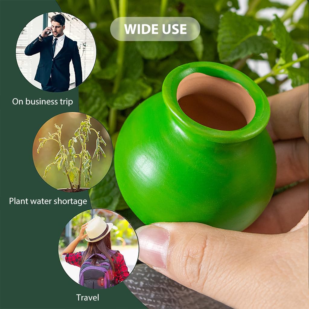 HASTHIP Drip Irrigation Kit for Pots with Porous Ceramic Watering Device 4pcs | Automatic Plant Care