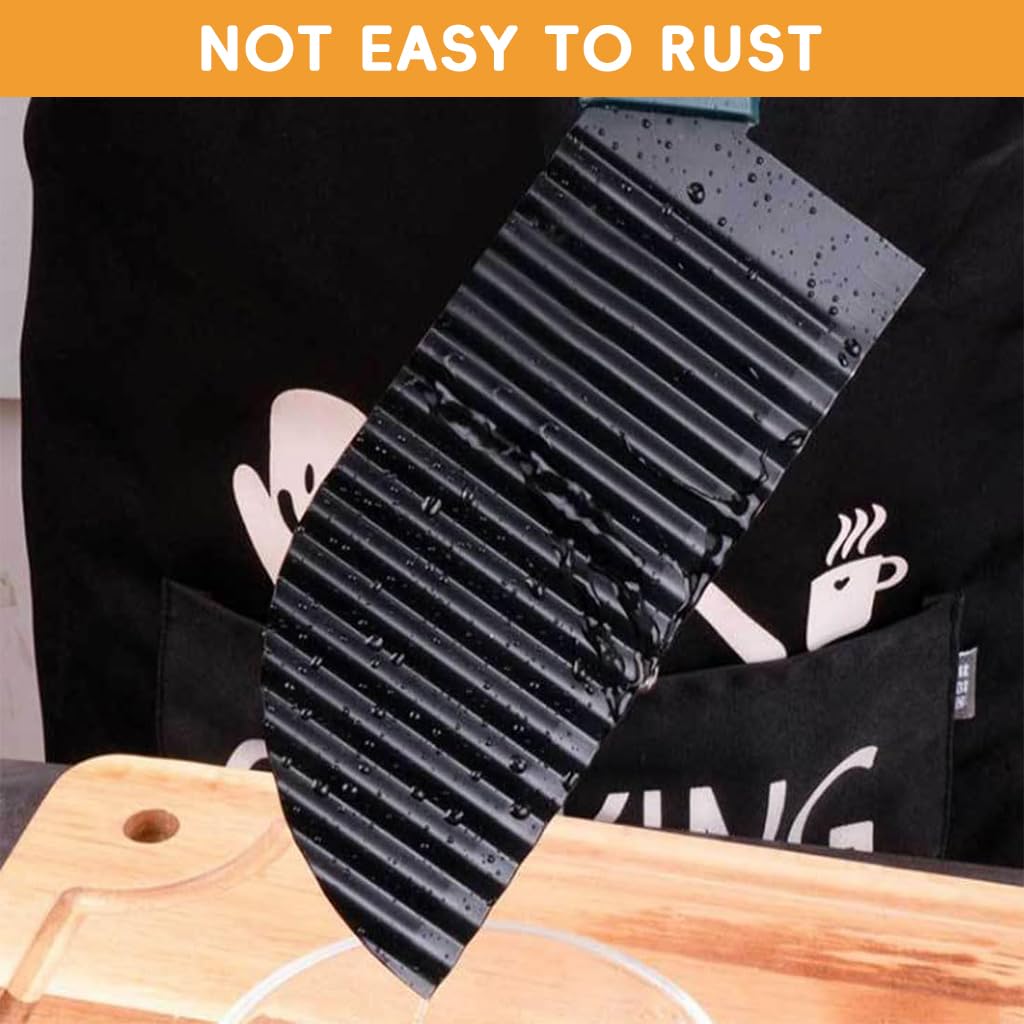 HASTHIP Crinkle Cutter Knife for Potatoes and Veggies with Ergonomic Handle | Stainless Steel Blade