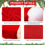 HASTHIP Christmas Chair Covers for Dining Room featuring 4PCS Santa Hat Design | Red Fabric Decor