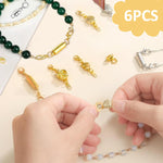 HASTHIP Necklace Clasps for DIY Jewelry Making with Magnetic Closures 12Pcs Alloy Set in Gold and Silver | Suitable for Necklaces and Bracelets