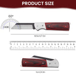 HASTHIP Grafting Cutter for Gardening with Anti Slip Wooden Handle and Stainless Steel Blade | Portable Pocket Design