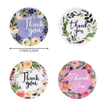 Paper Pretty 500pcs Round Floral Thank You Stickers Seal Label for Favor Party Handmade Envelope Stationery Sticker