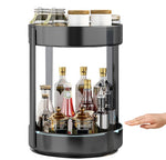 HASTHIP® 2Tier Large Plus Rotating Spice Rack Organizer Lazy Susan for Turntable Cabinet Kitchen 2 Tiered Storage Rack Shelf
