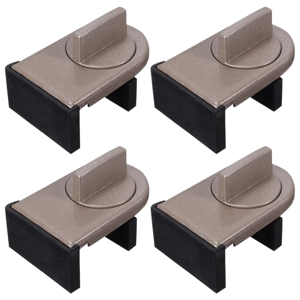HASTHIP Sliding Window Lock for Home with Twist Knob and Aluminum Alloy Build | 4Pcs Set