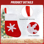 HASTHIP Mini Christmas Stockings for Tableware and Tree Decoration featuring Felt Material 20PCS Set | Festive Red Holiday Utensil Holders