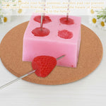 HASTHIP Punching Needle Set for Candle Making with 3 Stainless Steel Wick Pins and 19cm Cork Mat