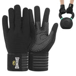 HASTHIP® Guantes de Entrenamiento de Dedo Completo con Soporte Muñeca Ajustable,Antideslizantes y Transpirables para Hombre y Mujer,Ideales para Gimnasio Levantamiento Pesas