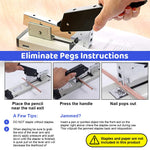HASTHIP® High-Capacity Metal Stapler Kit, 120Sheets, 6-23mm Staples Compatibility, Long Ergonomic Handle, Precise Alignment - Ideal