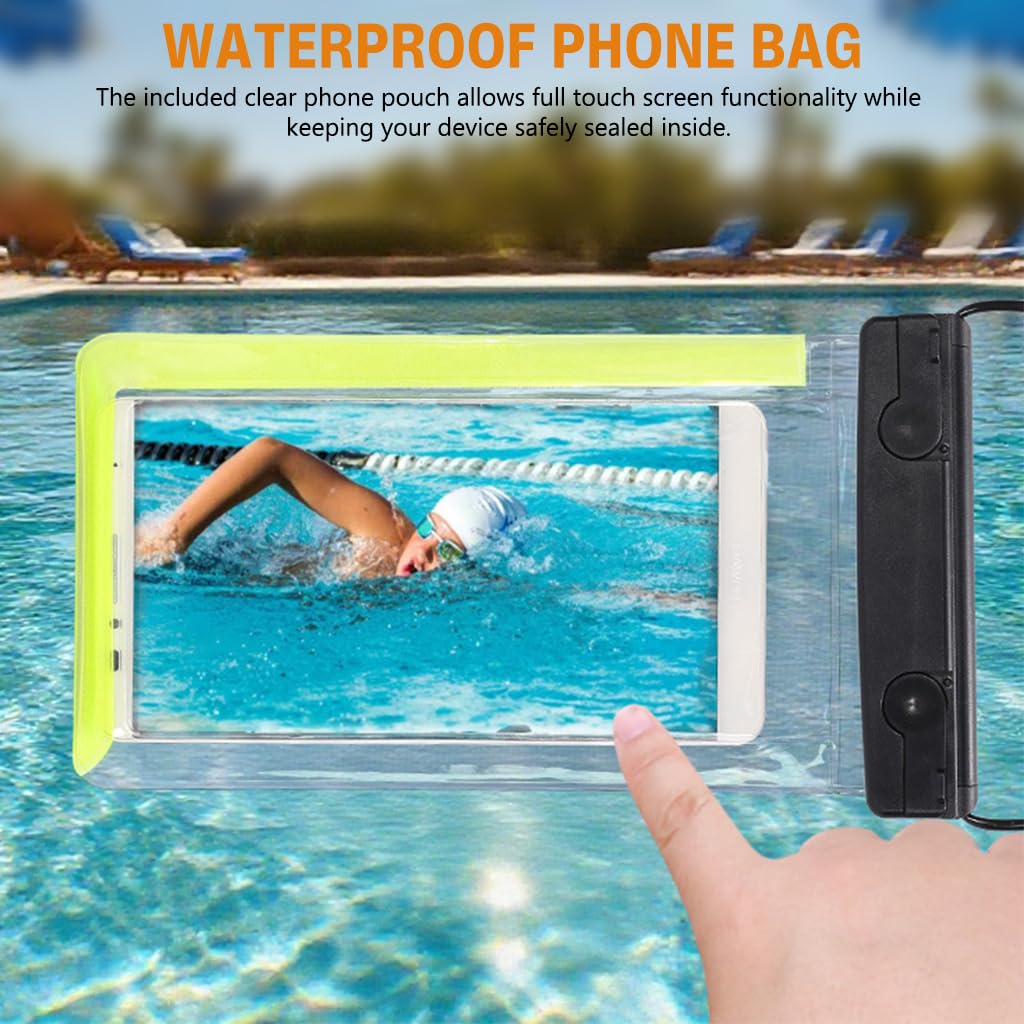 HASTHIP® 10L Waterproof Dry Bags with Waterproof Phone Pouch for Swimming, Roll Up Closure with Quick Release Buckle & Shoulder Strap, Floating Dry Bag for Swim, Beach, Travel