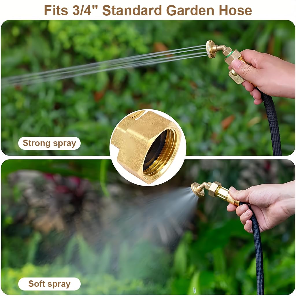 HASTHIP Copper Mist Sprayer Nozzle for High Pressure Water Guns with Adjustable Fine Spray | Ideal for Watering Cooling and Dust Control