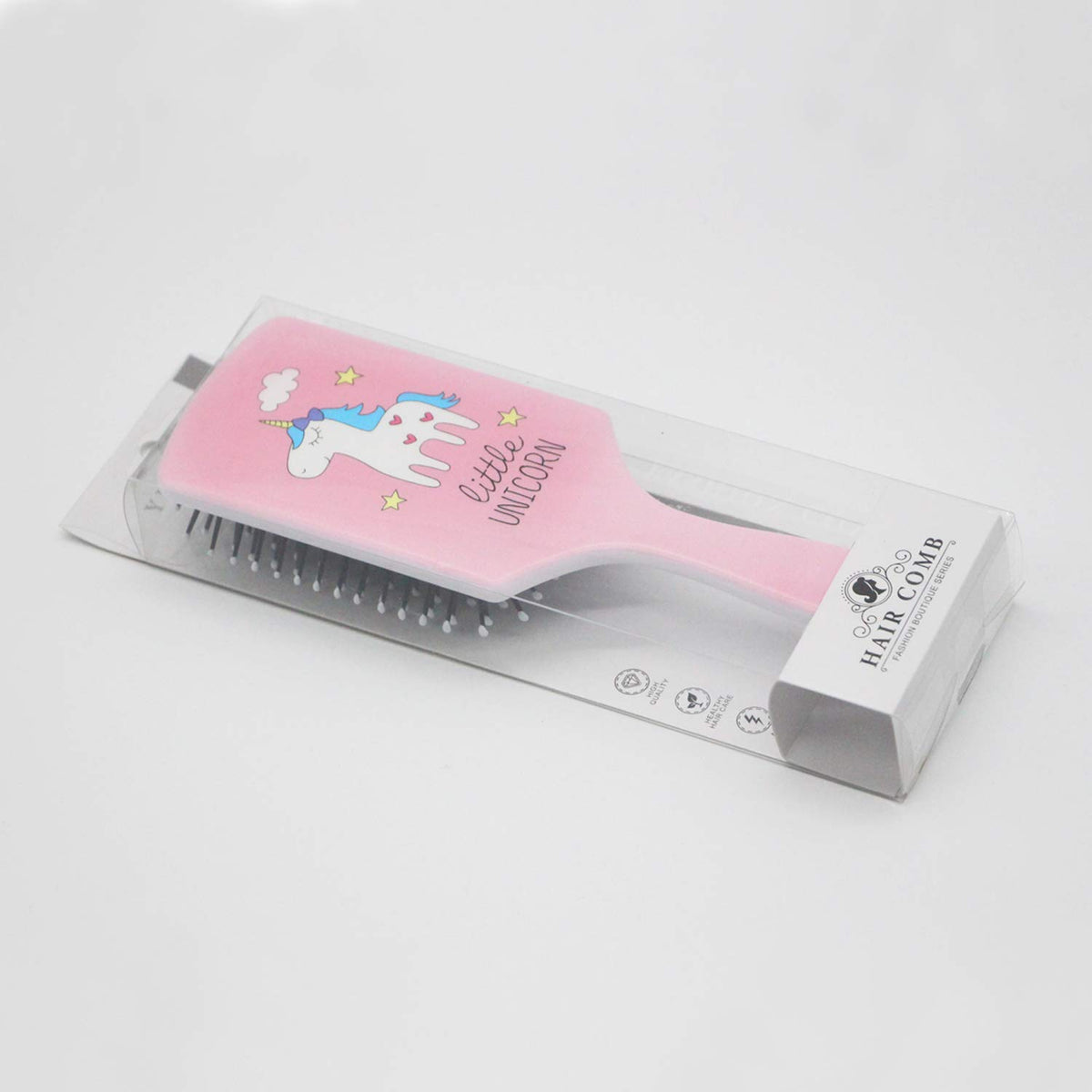 HASTHIP® Hair Brush, Pink Unicorn Hair Brush with Ball-tipped Nylon Bristle