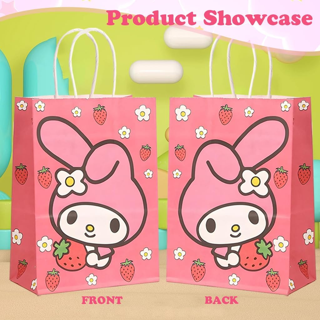 HASTHIP Paper Gift Bags for Parties and Return Gifts featuring 24 Sanrio Prints | Eco Paper