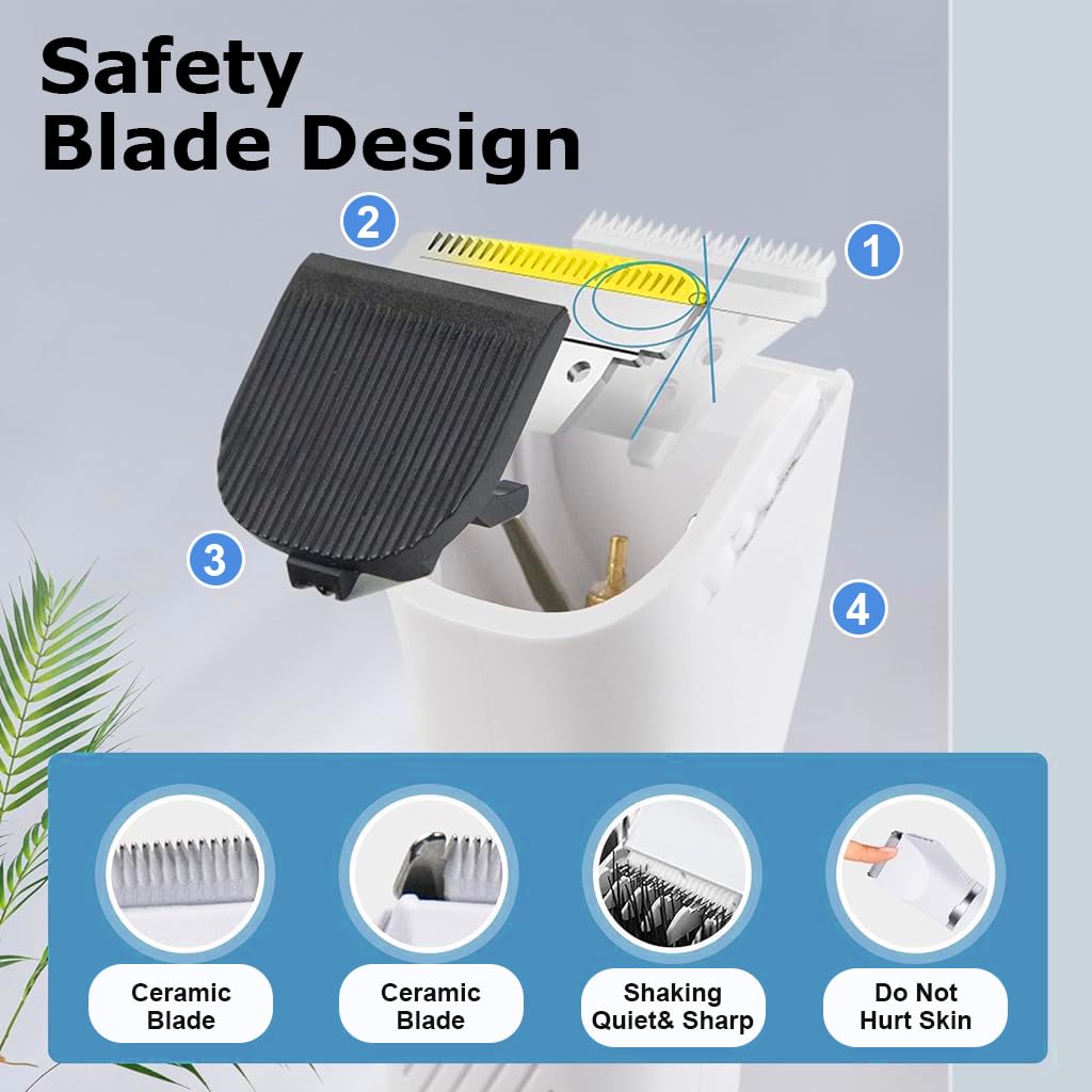 HASTHIP 4-in-1 Electric Dog Grooming Kit with USB Rechargeable Trimmer